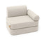 Maža vidinė / lauko kišeninė sofa vaikams - Avižų skaistalai, smėlio spalvos
