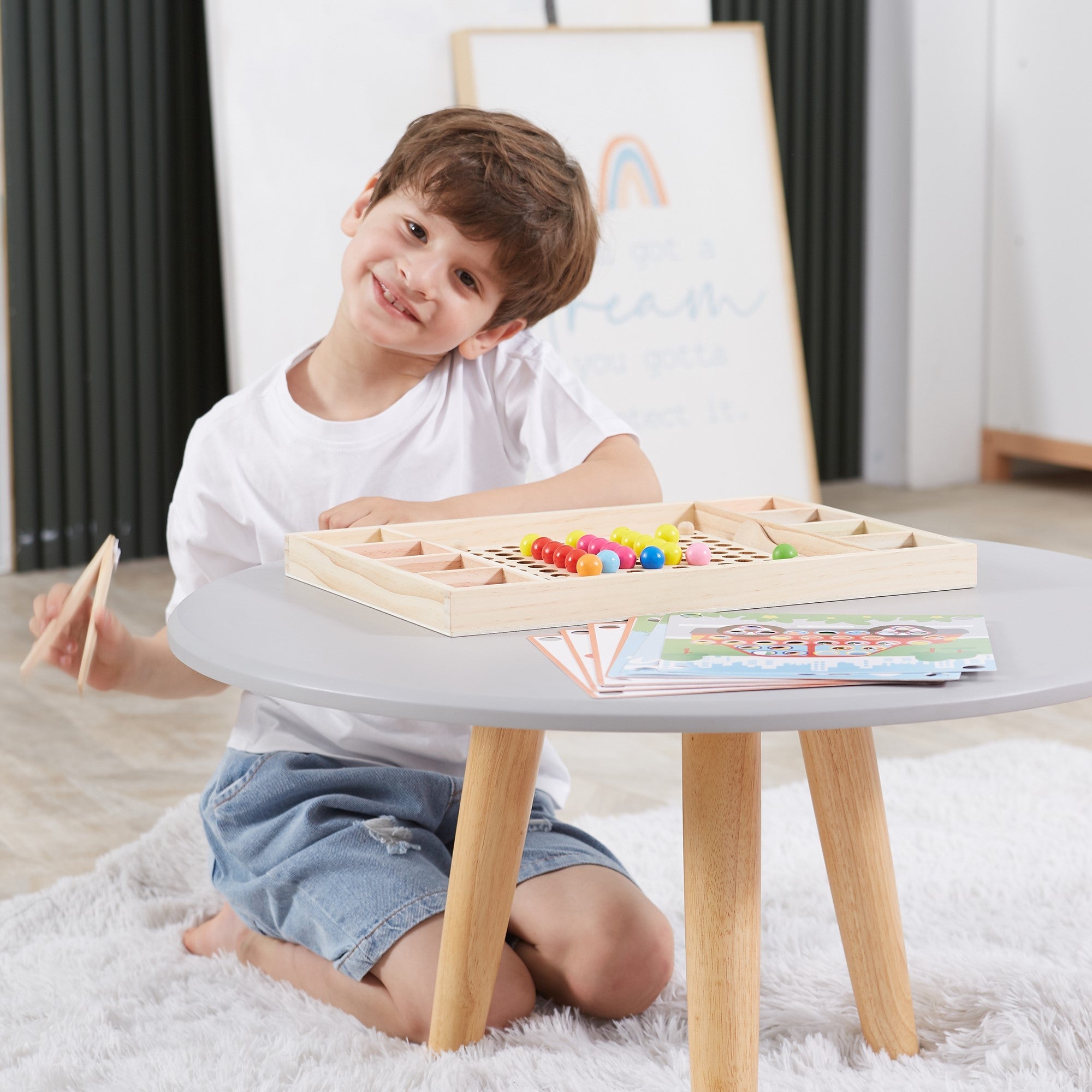 Wooden Catch and Match Montessori Puzzle