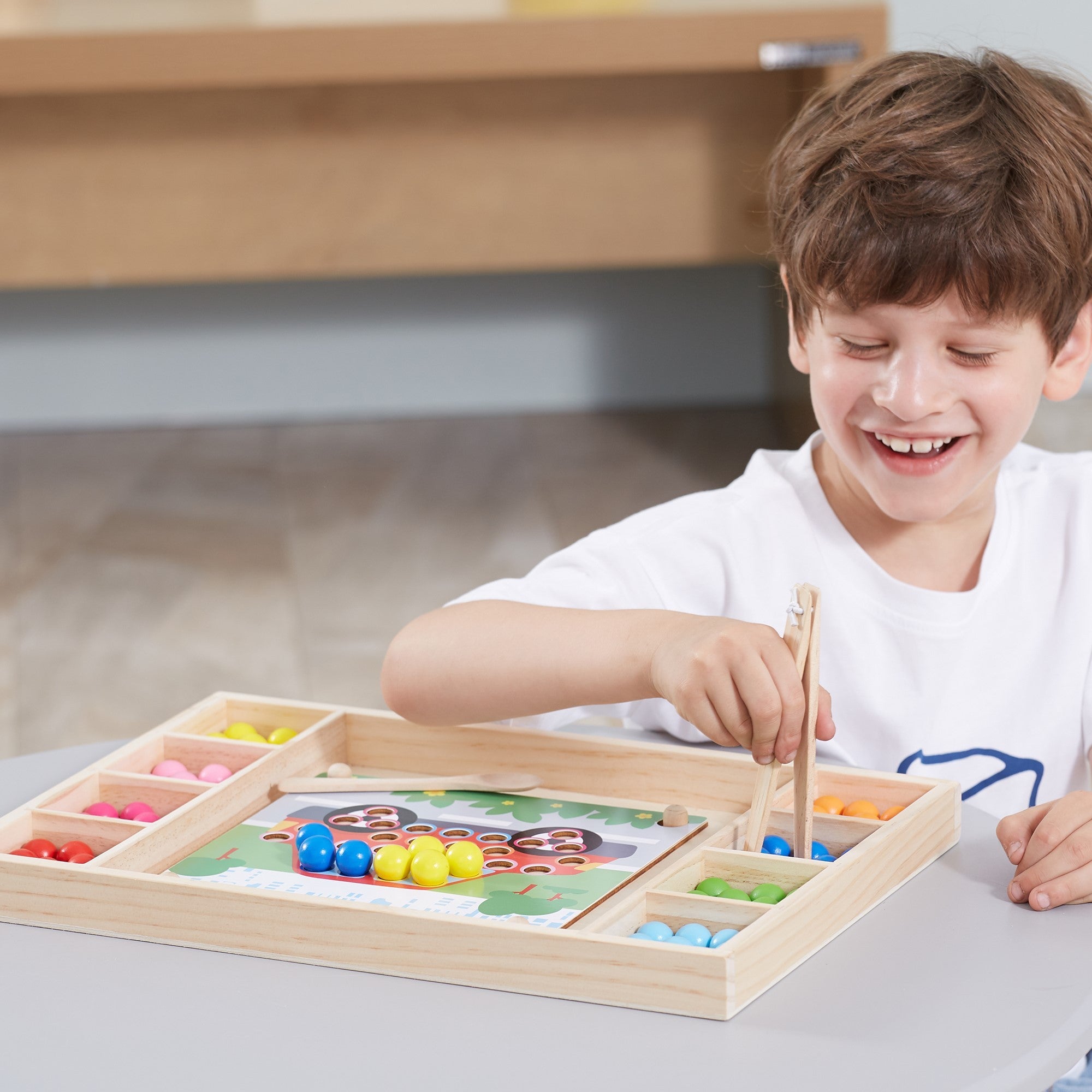 Wooden Catch and Match Montessori Puzzle