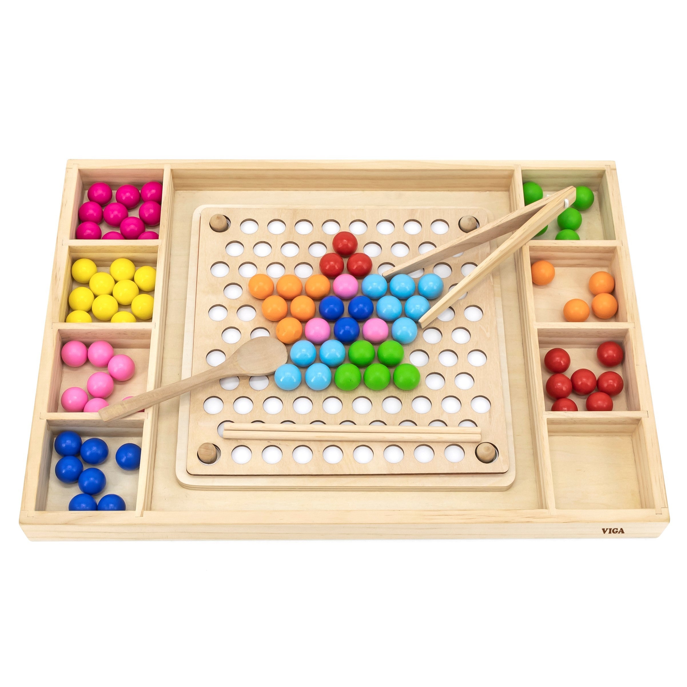 Wooden Catch and Match Montessori Puzzle
